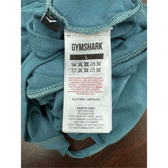 Gymshark Blue Tunic Active Tank Top Size Large - Picture 4 of 8